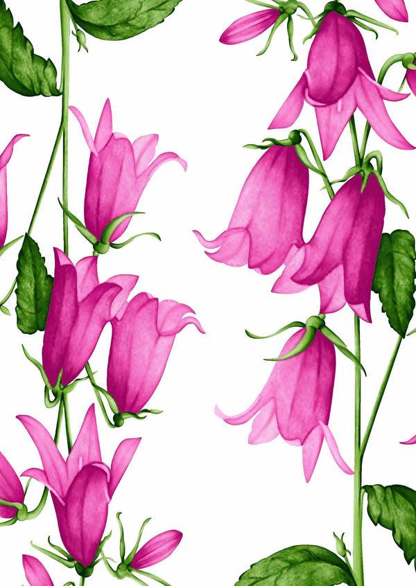 Samantha Sung [Create Your Own] Cotton Stretch (Blue Bell Flower Small White)