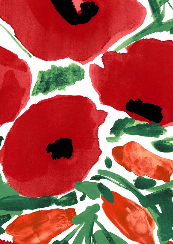 Samantha Sung [Create Your Own] Cotton Stretch (Fiori Poppy Big White)