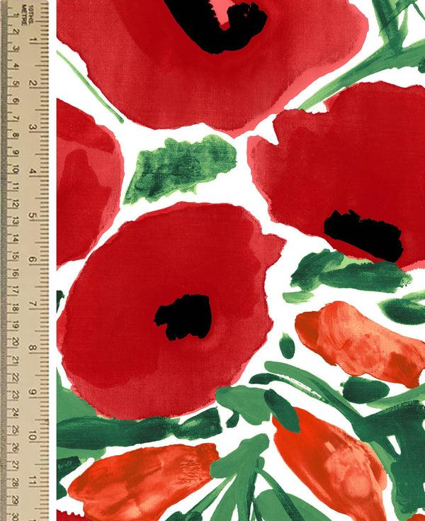 Samantha Sung [Create Your Own] Cotton Stretch (Fiori Poppy Big White)