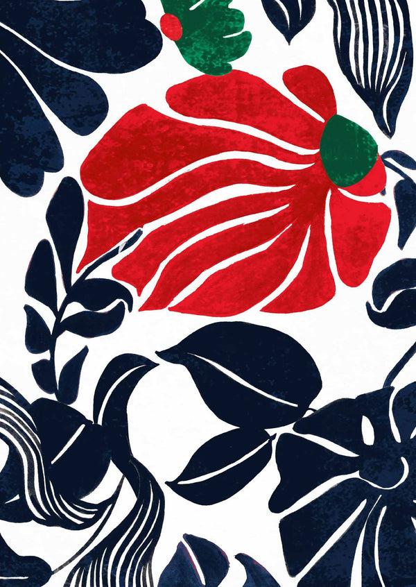 Samantha Sung [Create Your Own] Cotton Stretch (Pacific Monster Leaves White)