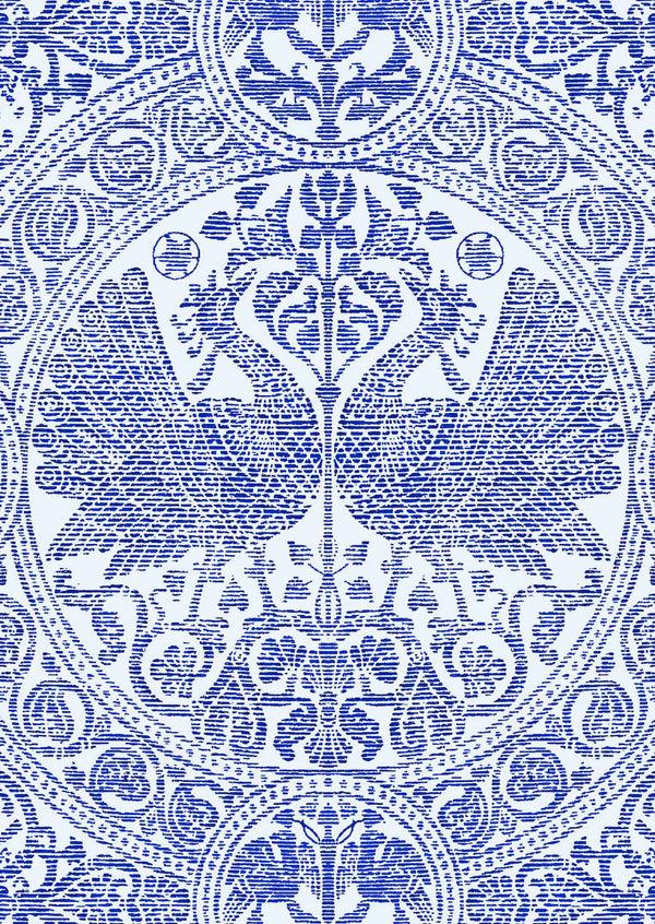 Samantha Sung [Create Your Own] Cotton Stretch (Peacock Toile Pastel)