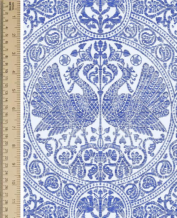 Samantha Sung [Create Your Own] Cotton Stretch (Peacock Toile Pastel)