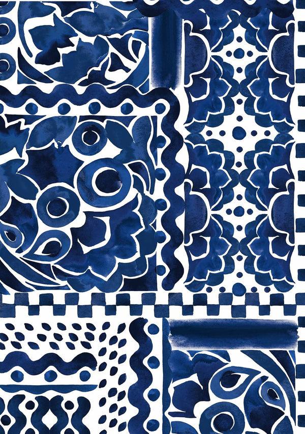 Samantha Sung [Create Your Own] Cotton Stretch (Watercolor Tile Mono)