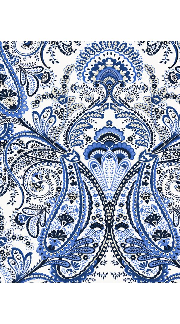 Samantha Sung Eden Dress Crew Neck 3/4 Sleeve Maxi Length Cotton Musola (Russian Paisley)