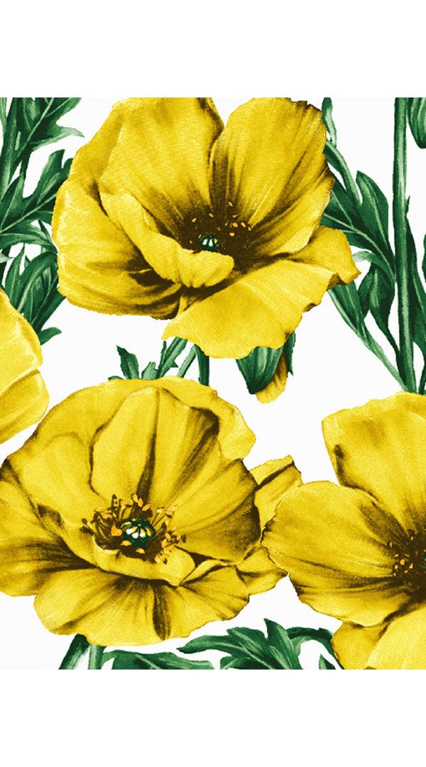 Samantha Sung Eden Dress Crew Neck 3/4 Sleeve With Hamilton Belt Maxi Length Cotton Musola (Poppy Poland Big)