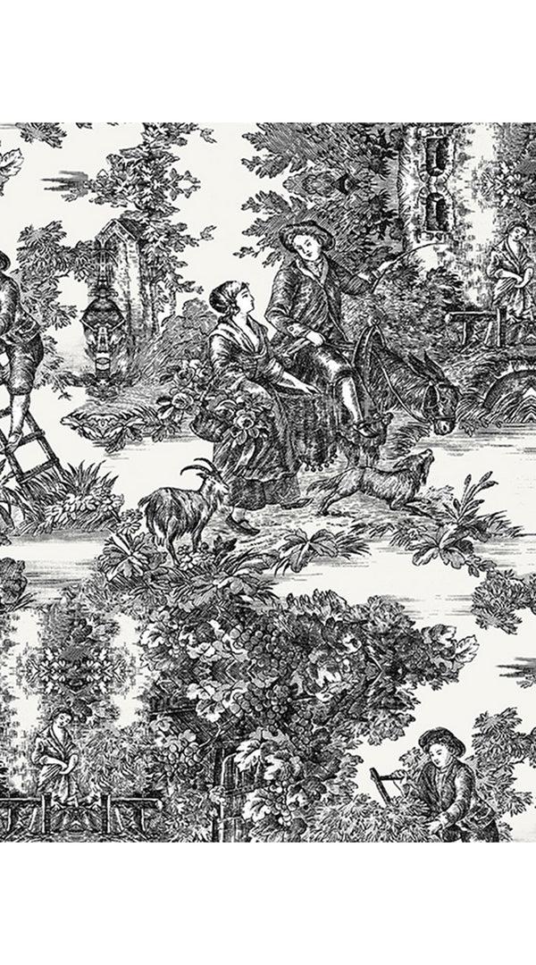 Samantha Sung Eden Dress Off Smock Shoulder 3/4 Smock Sleeve Maxi Length Cotton Musola (Antilles Toile White)