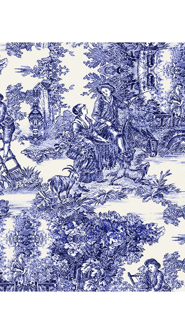 Samantha Sung Eden Dress Off Smock Shoulder 3/4 Smock Sleeve Maxi Length Cotton Musola (Antilles Toile White)