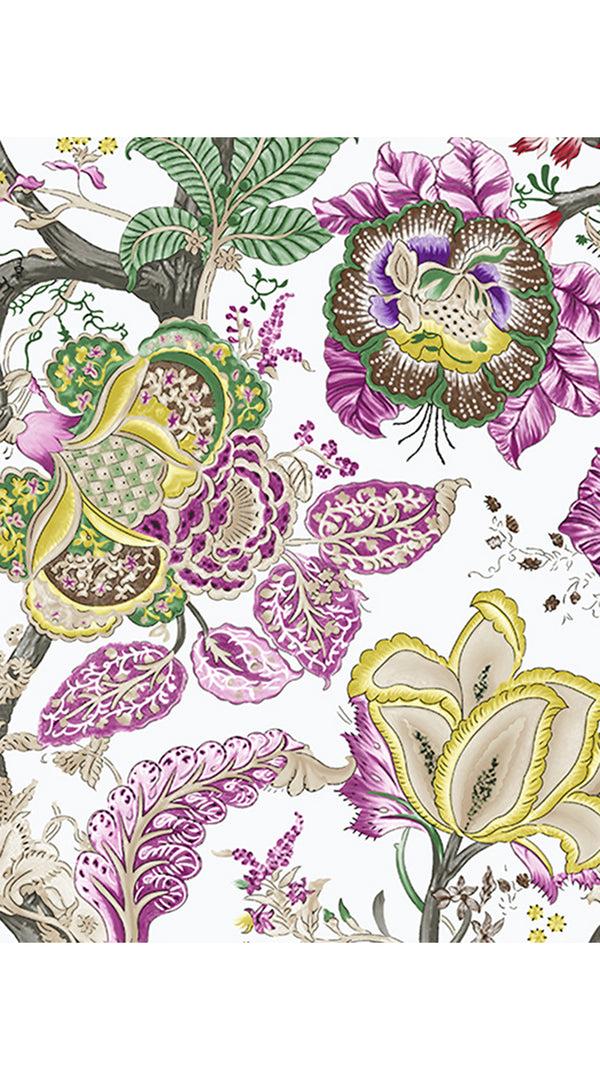 Samantha Sung Eva Dress Crew Neck 3/4 Sleeve Maxi Length Cotton Musola (Darts Hill Garden)