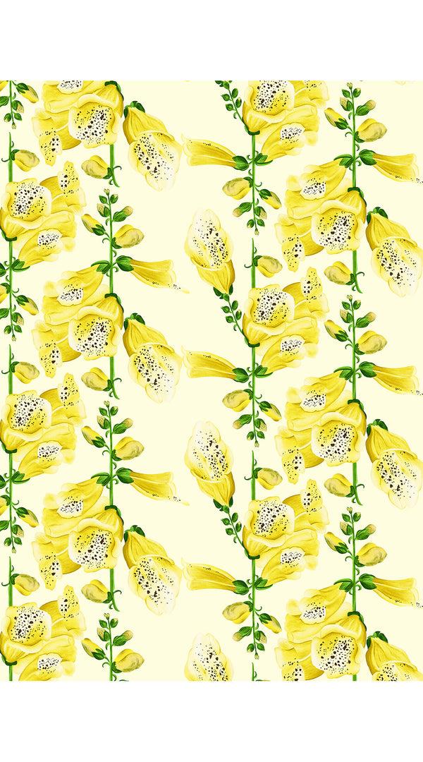 Samantha Sung Eva Dress Crew Neck 3/4 Sleeve Maxi Length Cotton Musola (Fox Glove Flower Small Pastel)