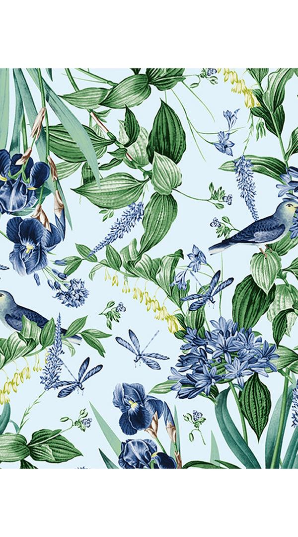 Samantha Sung Eva Dress Crew Neck 3/4 Sleeve Maxi Length Cotton Musola (Vintage Iris)