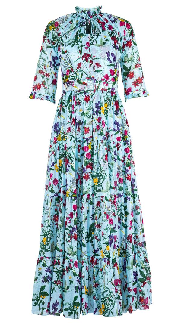 Samantha Sung Eva Dress Crew Neck 3/4 Sleeve Maxi Musola (Fairy Tail Flower) 8