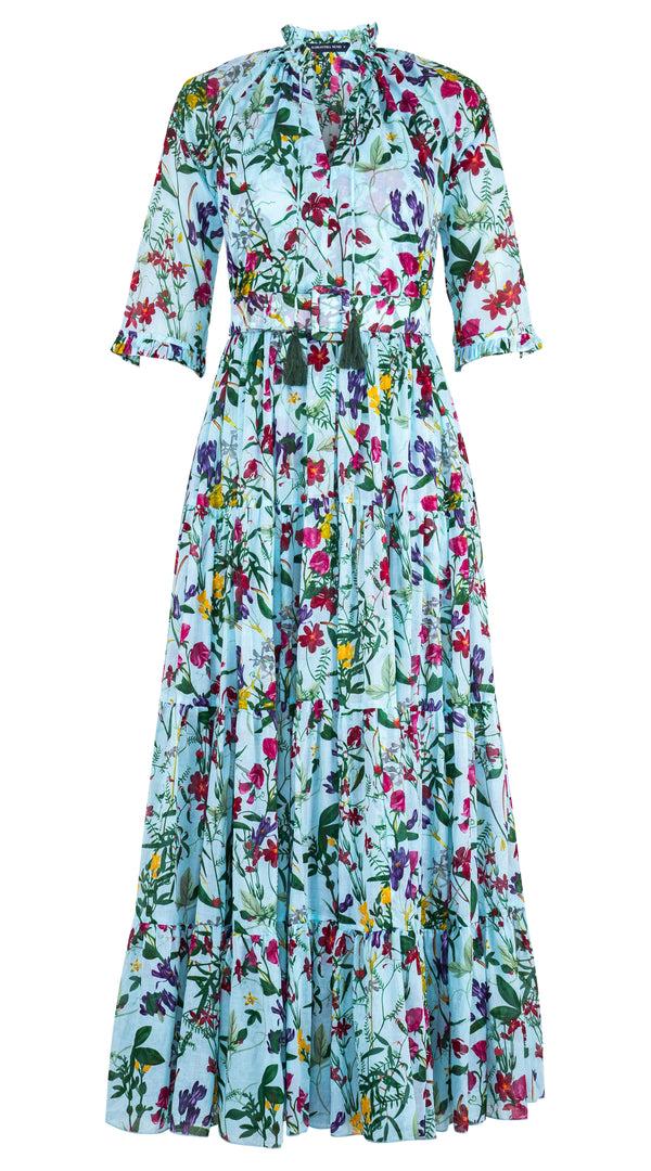 samantha sung Eva Dress Crew Neck 3/4 Sleeve Maxi Musola (Fairy Tail Flower) 8