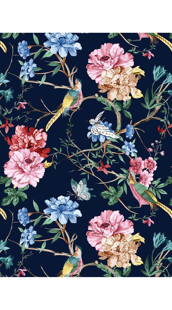 Samantha Sung Eva Dress Crew Neck 3/4 Sleeve Midi Length Cotton Musola (Heart Manor Small)