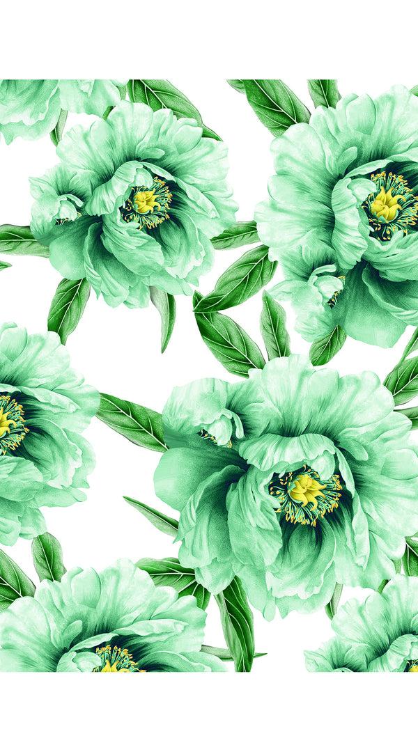 Samantha Sung Eva Dress Crew Neck 3/4 Sleeve Midi Length Cotton Musola (Pastel Magnolia White)