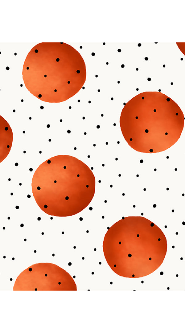 Samantha Sung Florance Dress #2 Round Neck Sleeveless Long Length Cotton Stretch (Mixed Dots White)