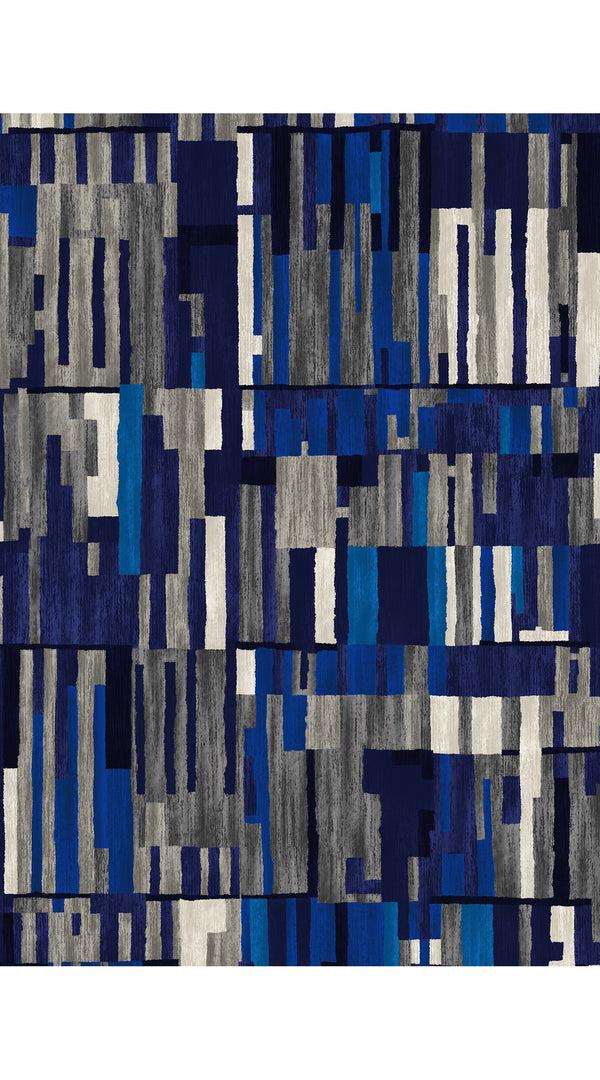 Samantha Sung Florance Dress Crew Neck 3/4 Sleeve Midi Length Cotton Stretch (Granada Rug)