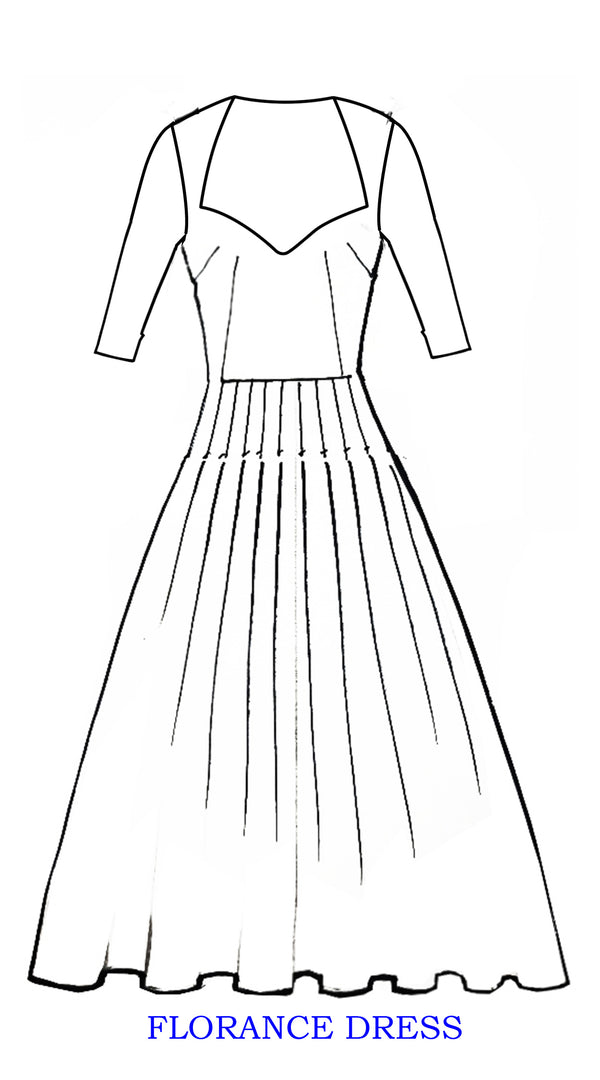 Samantha Sung Florance Dress Heart Neck 1/2 Sleeve Long +3 Length Cotton Stretch (White Tulip)