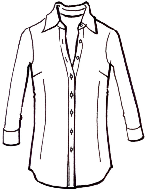 Samantha Sung Katharine Shirt 3/4 Sleeve Silk Velvet (Venezia)