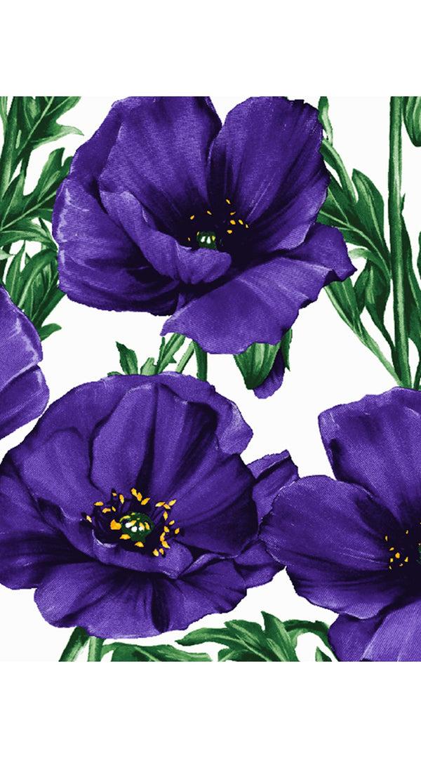 Samantha Sung Lana Dress Shirt Collar 3/4 Sleeve Midi Cotton Stretch (Poppy Poland Big)