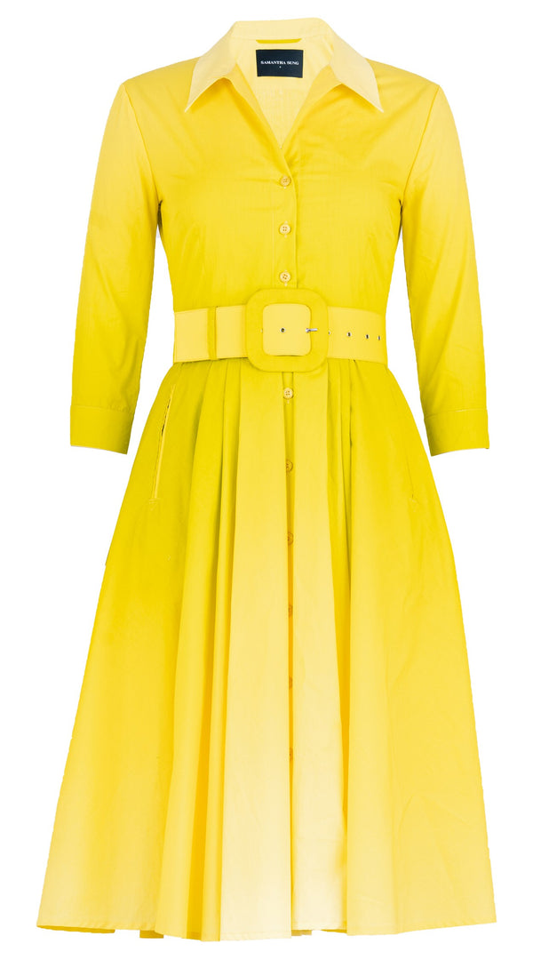 Samantha Sung Laurent Dress Shirt Collar 3/4 Sleeve Long Length Cotton Poplin (Ombre New)