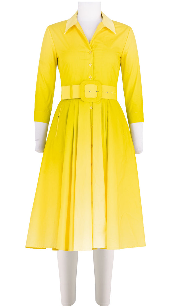 samantha sung Laurent Dress Shirt Collar 3/4 Sleeve Long Length Cotton Poplin (Ombre New)