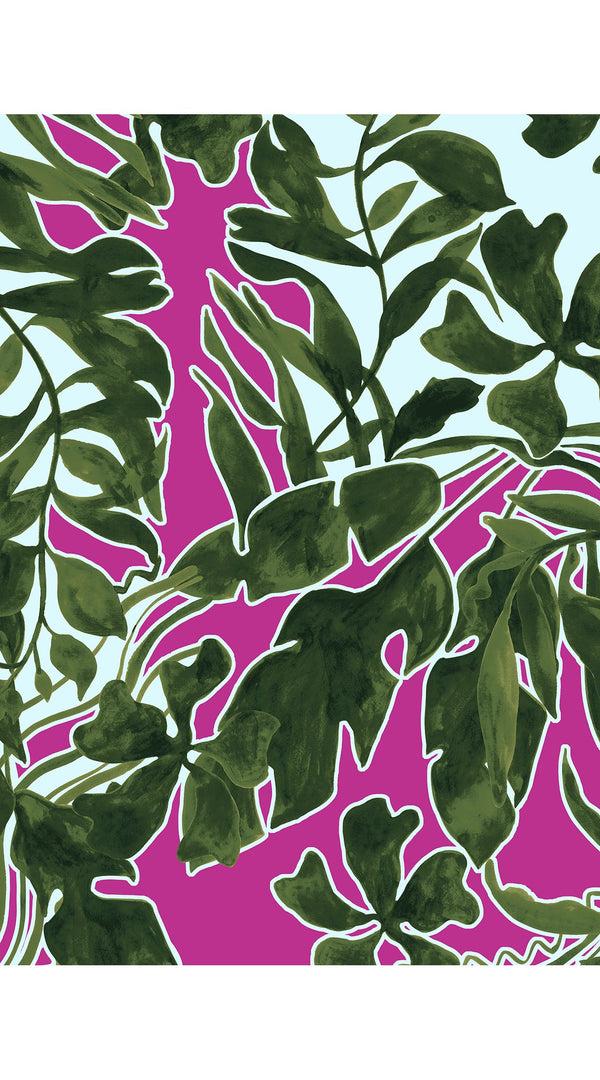 Samantha Sung Laurent Dress Shirt Collar 3/4 Sleeve Long Length Cotton Stretch (Como Lake Garden Pastel)