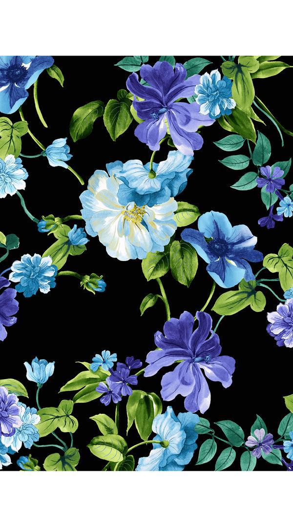 Samantha Sung Pajama Shirt & Pajama Pants Silk Twill (Fiori Florance)