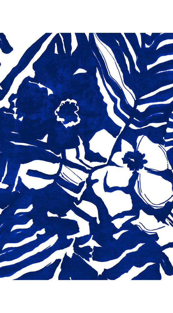Samantha Sung Pajama Shirt Silk Twill (Caligraphy Flower)