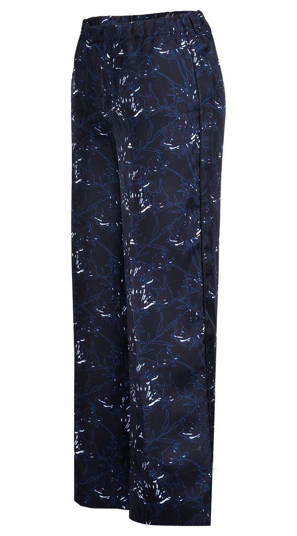 Samantha Sung Pants Silk (Primavery Silhouette Ground)