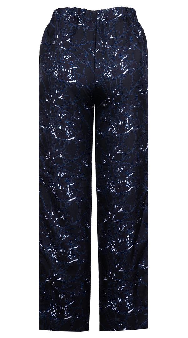 Samantha Sung Pants Silk (Primavery Silhouette Ground)