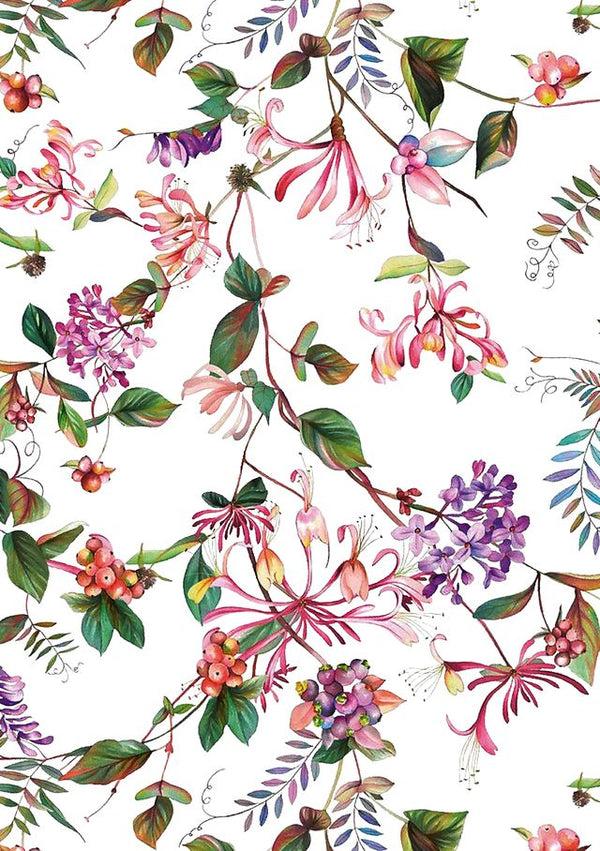 samantha sung Patricia Dress Shirt Collar 3/4 Sleeve Long +3 Length Cotton Musola (Gallerie Summer Bouquet)