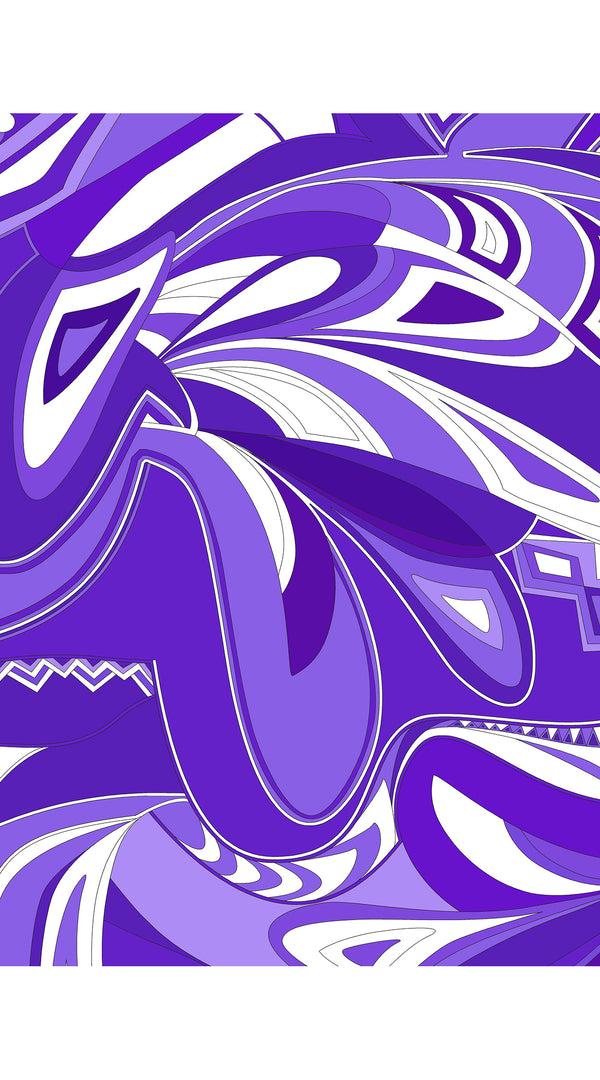 Samantha Sung Rose Dress Crew Neck Sleeveless Long Length Cotton Stretch (Pucciesque Africani)