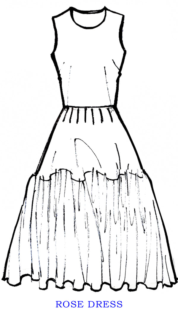 Samantha Sung Rose Dress Jewel Neck Sleeveless Petite Length Cotton Stretch (White Crane All Over)