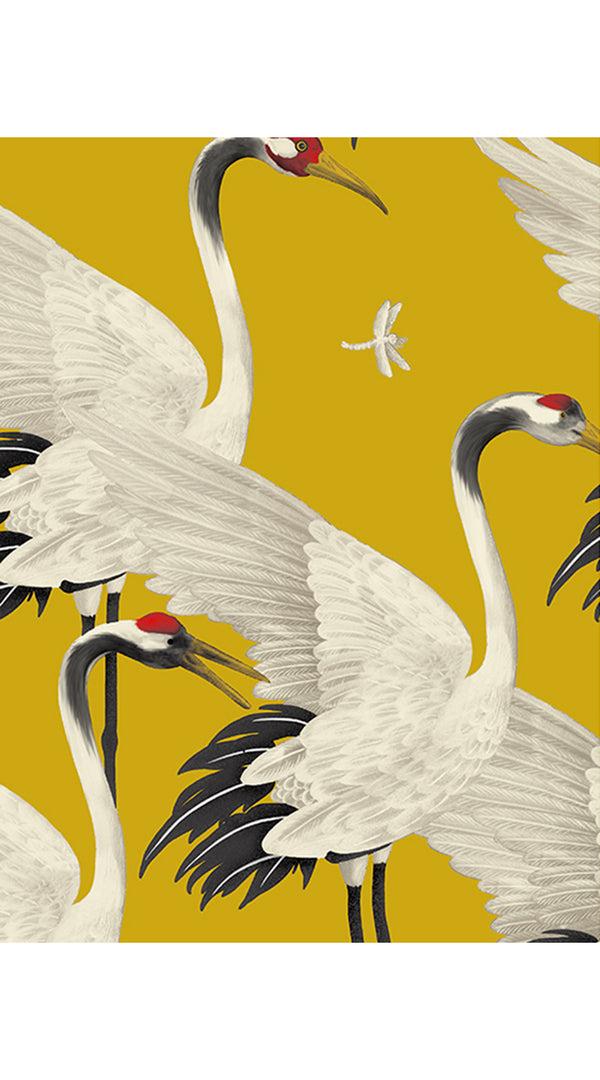 samantha sung Rose Dress Jewel Neck Sleeveless Petite Length Cotton Stretch (White Crane All Over)