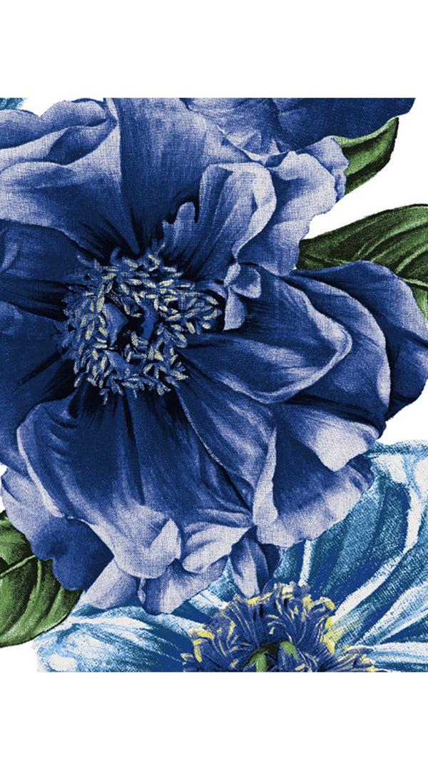 Samantha Sung Sabrina Shirt Shirt Collar 3/4 Sleeve Cotton Stretch (Giant Poppy White)