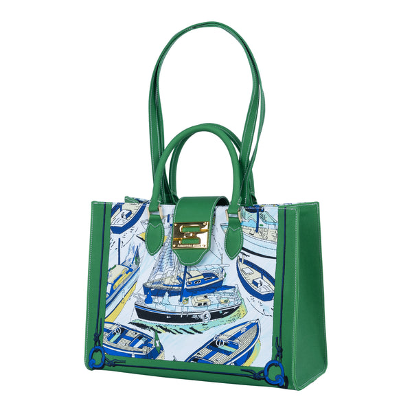 Samantha Sung Audrey Tote_Medium_Canne New_Green
