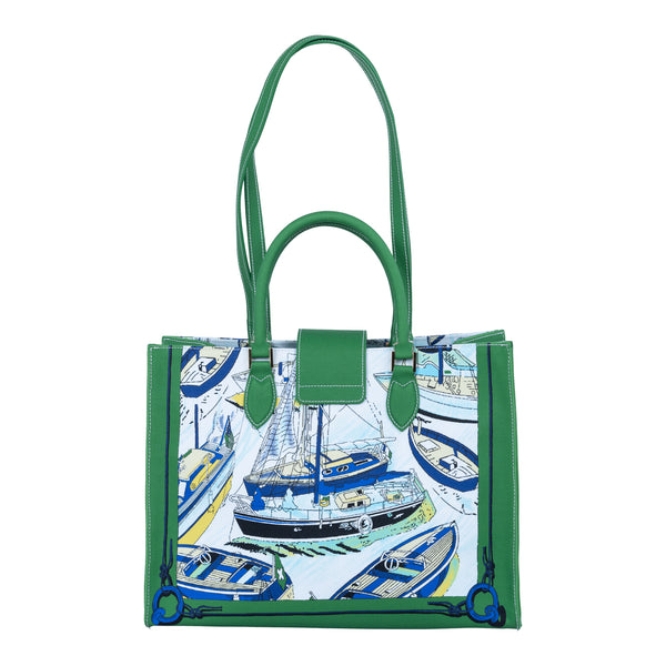 Samantha Sung Audrey Tote_Medium_Canne New_Green