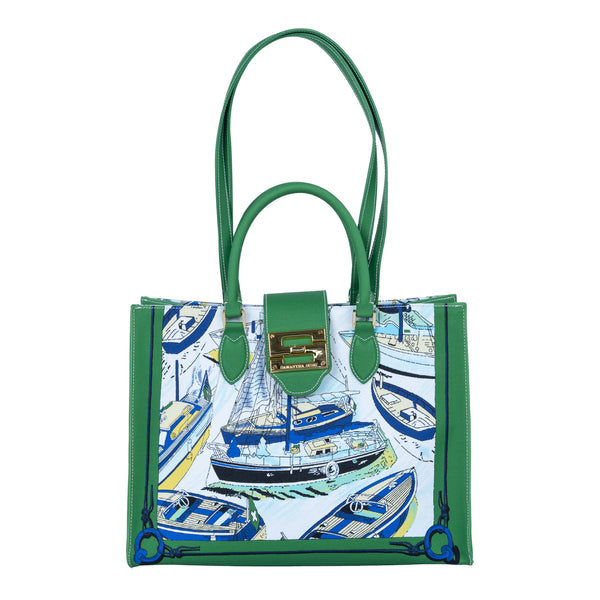 samantha sung Audrey Tote_Medium_Canne New_Green