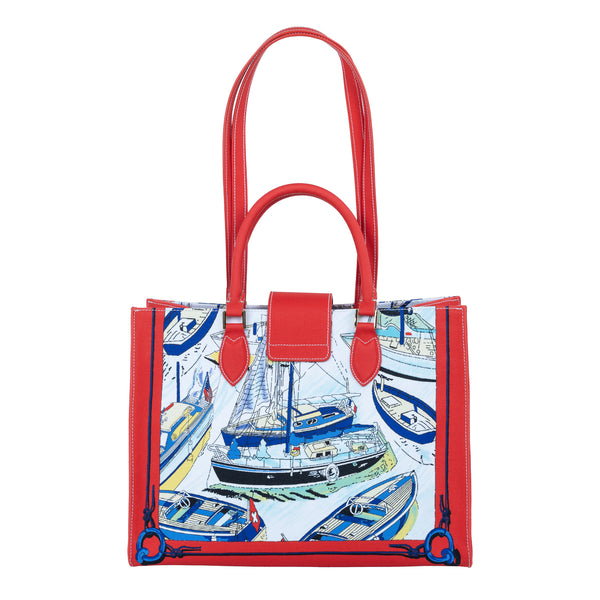 Samantha Sung Audrey Tote_Medium_Canne New_Red