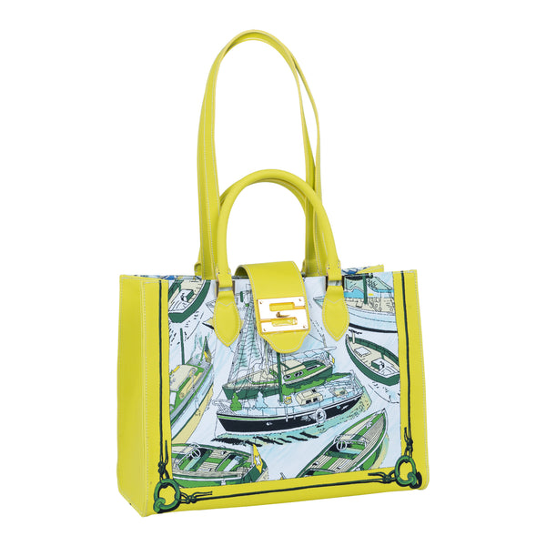 Samantha Sung Audrey Tote_Medium_Canne New_Yellow
