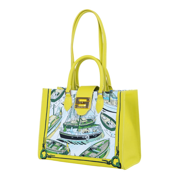 Samantha Sung Audrey Tote_Medium_Canne New_Yellow