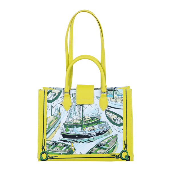 Samantha Sung Audrey Tote_Medium_Canne New_Yellow