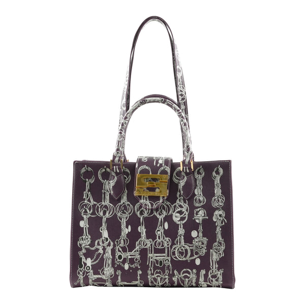 samantha sung Audrey Tote_Medium_Horse Chain_Plum