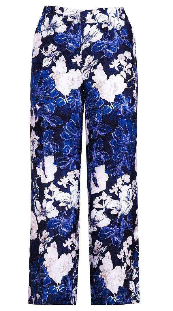 samantha sung Pants Silk (Admiral Magnolia)