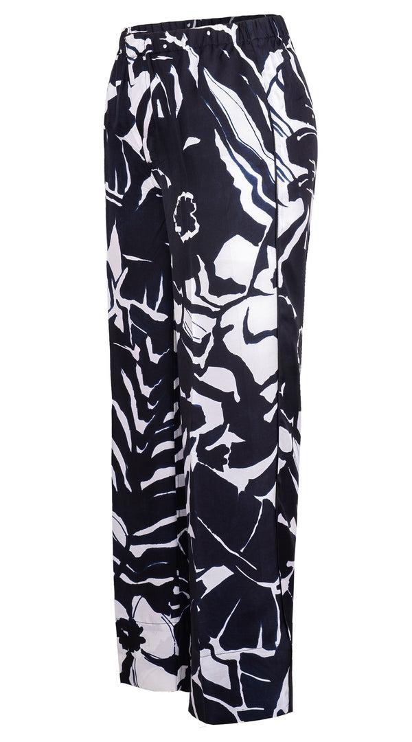 Samantha Sung Pants Silk (Caligraphy Flower)