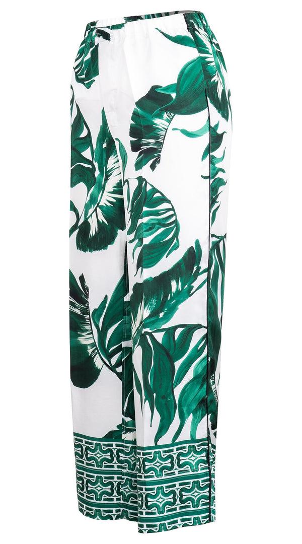 Samantha Sung Pants Silk (Foxtail Palm)