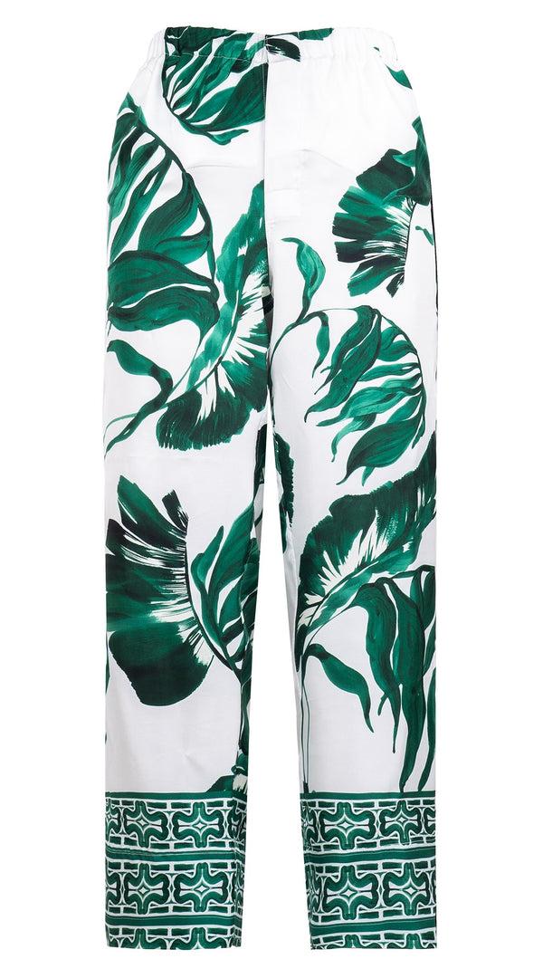 samantha sung Pants Silk (Foxtail Palm)