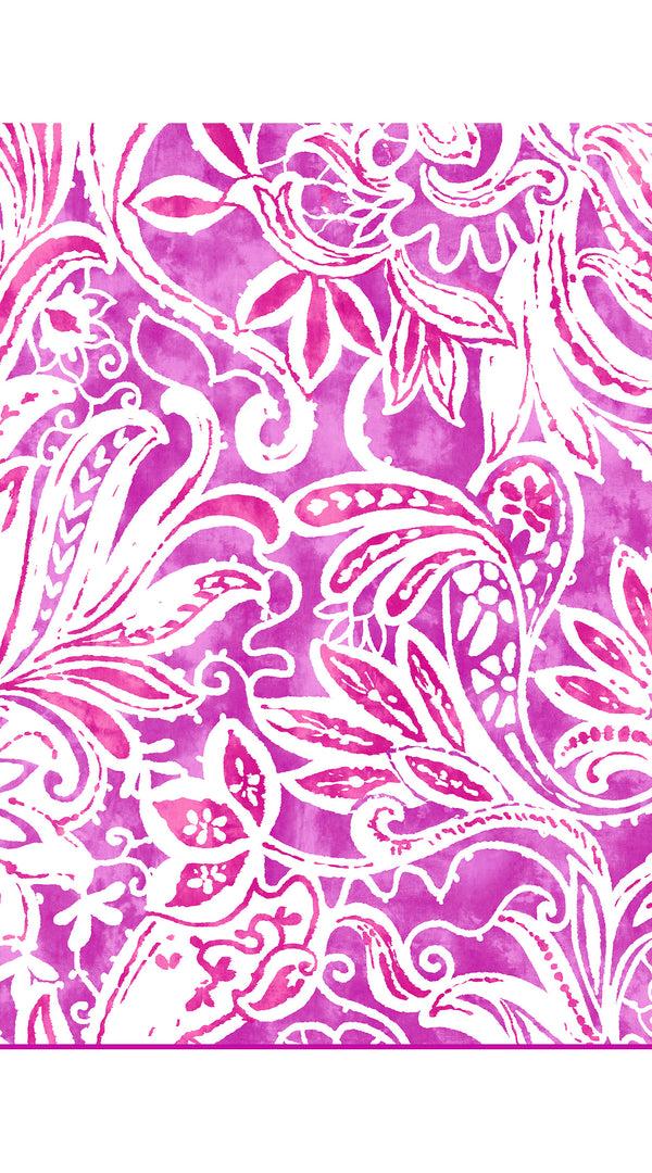 Samantha Sung Pants Silk (Linen Paisley Pastel)