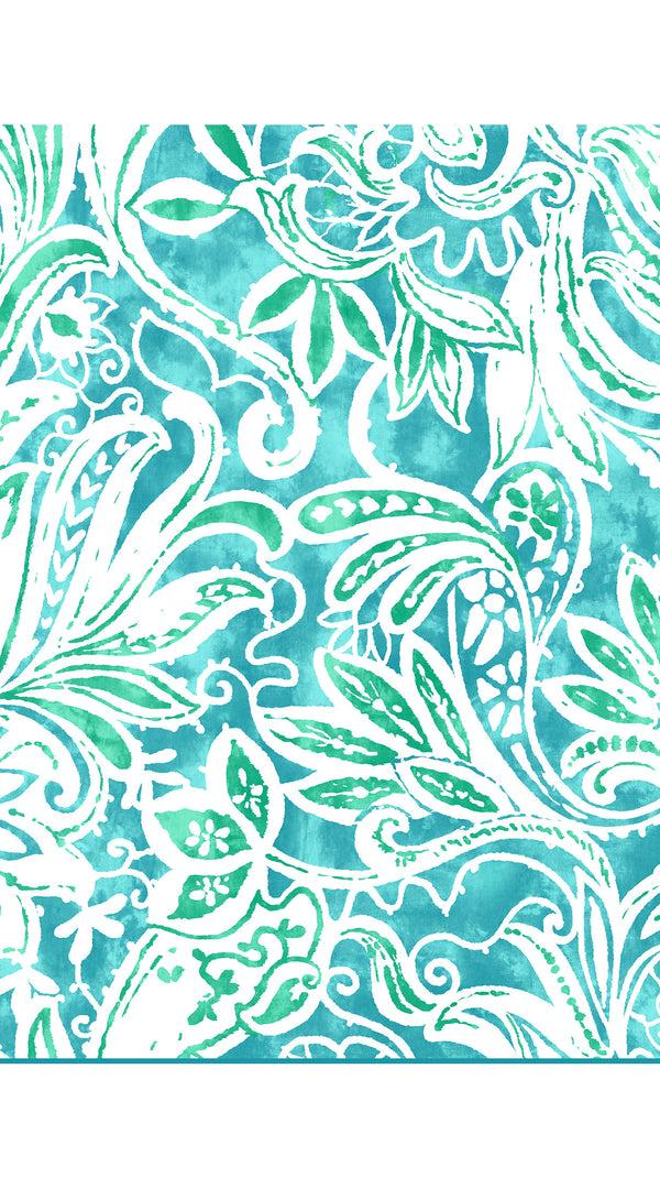 Samantha Sung Pants Silk (Linen Paisley Pastel)