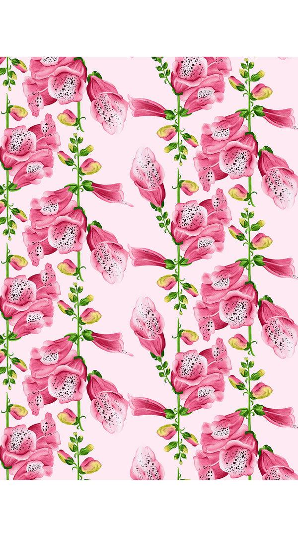 Samantha Sung Terry Dress Shirt Collar 3/4 Sleeve Midi Plus Length Poliamide Taffta (Fox Glove Flower Small Pastel)